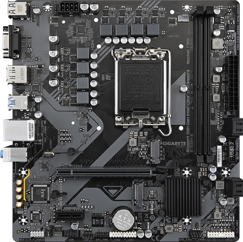 GIGABYTE B760ME DDR5 Motherboard (Intel LGA 1700, Micro-ATX)