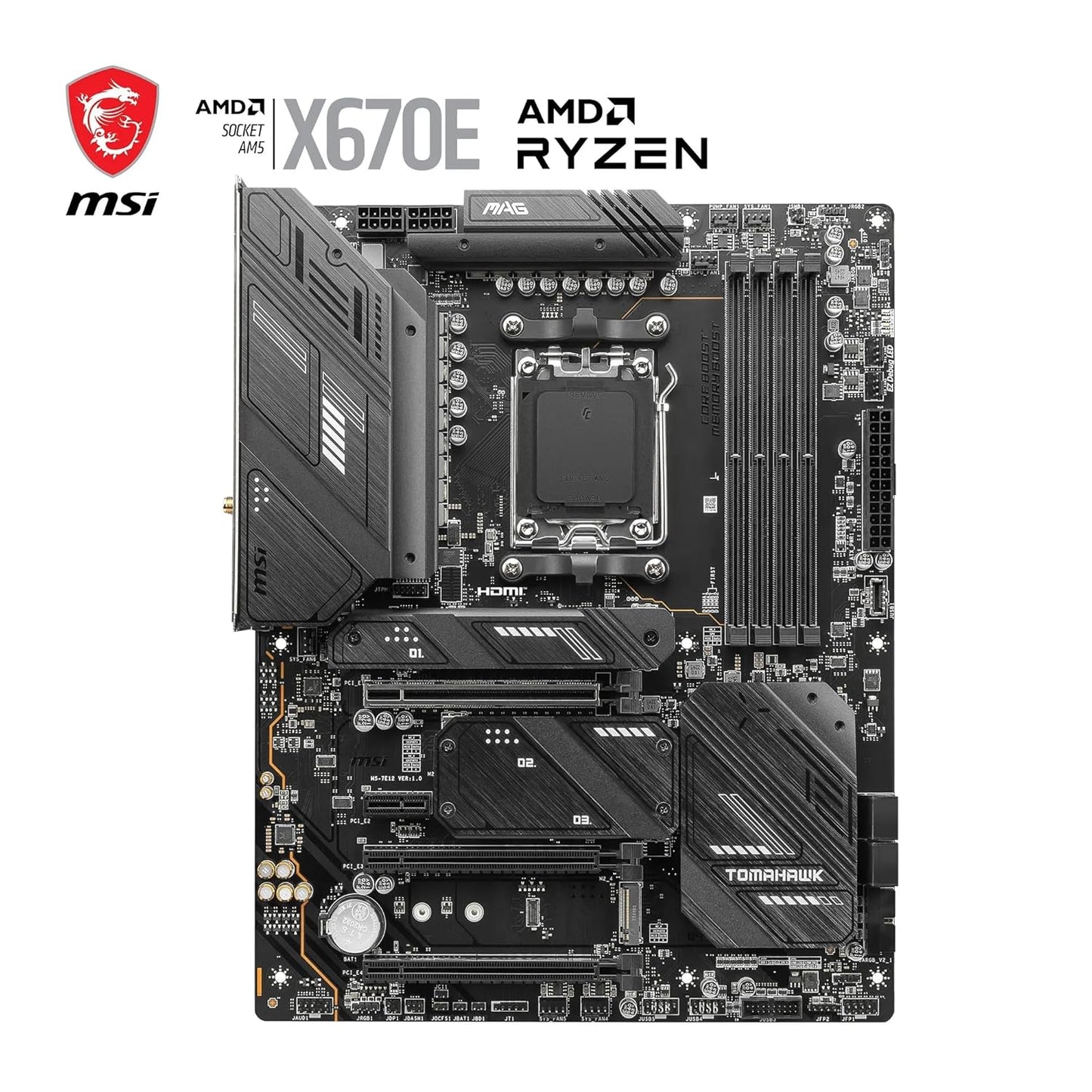 MSI MAG X670E Tomahawk WiFi Motherboard – ATX | AM5 | DDR5