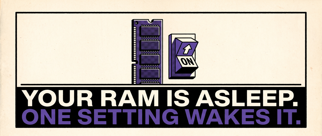 Retro illustration cover for a RAM XMP speed fix guide
