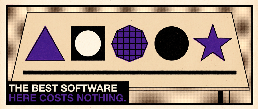 Retro illustration cover for a must have gaming software roundup
