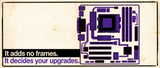 Retro illustration of a motherboard seen flat from above