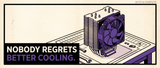 Retro illustration of a tower CPU cooler with stacked fins
