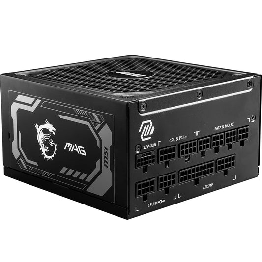 MSI MAG A1250GL PCIe 5 Power Supply – 1250W 80 Plus Gold ATX 3.1 PSU