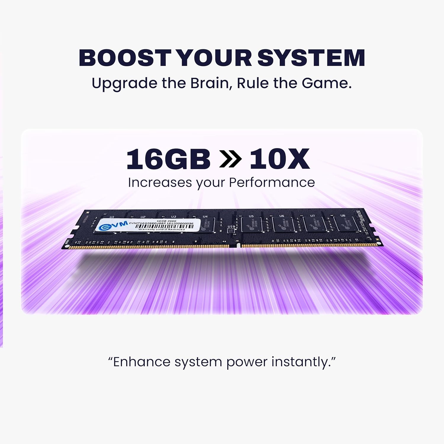 EVM 16GB DDR4 2666MHz Desktop RAM