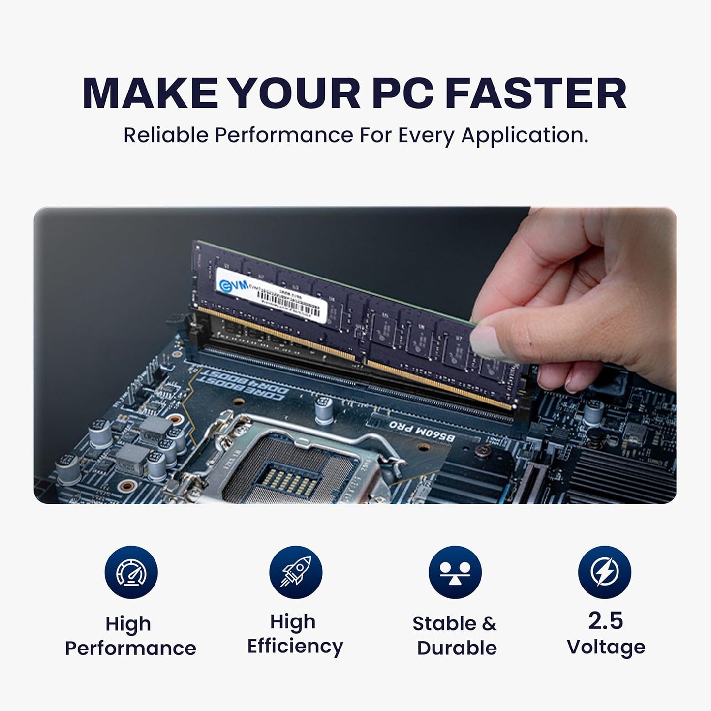 EVM 16GB DDR4 2666MHz Desktop RAM