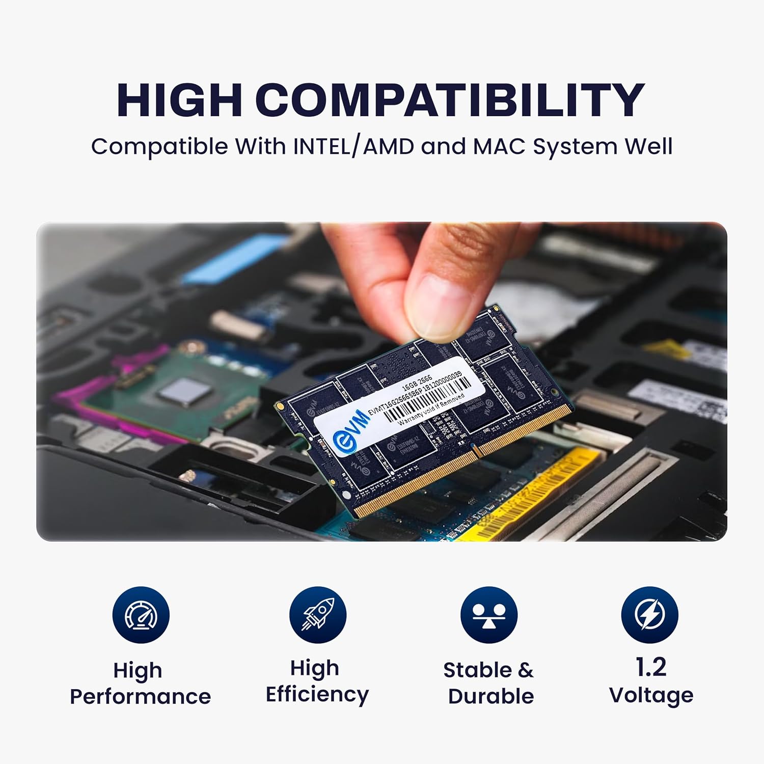 EVM 16GB DDR4 2666MHz Laptop RAM