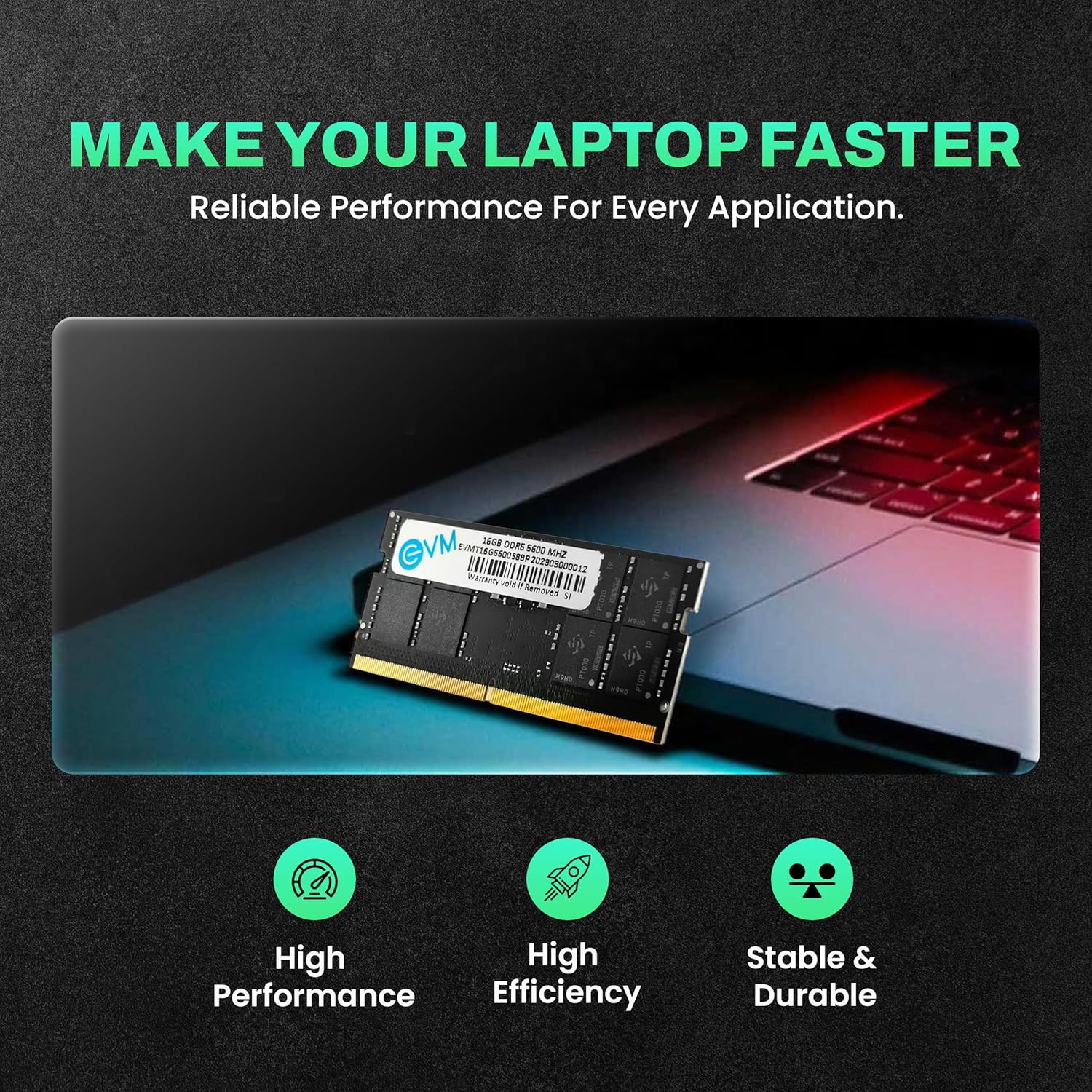 EVM 16GB DDR5 5600MHz Laptop RAM