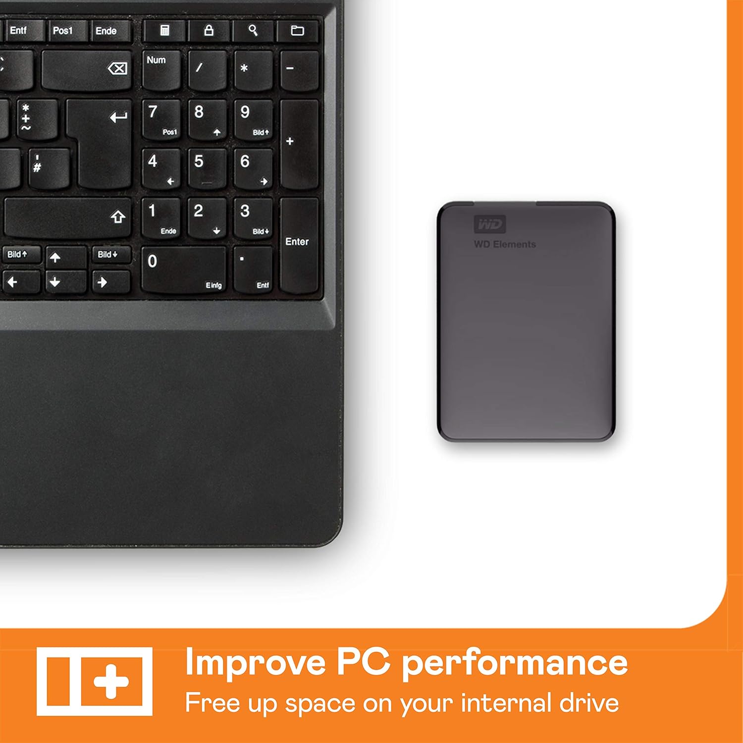 Western Digital WD Elements 1TB Portable External Hard Drive