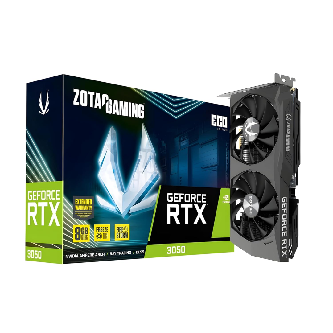 ZOTAC Gaming GeForce RTX 3050 ECO 8GB GDDR6 Graphics Card