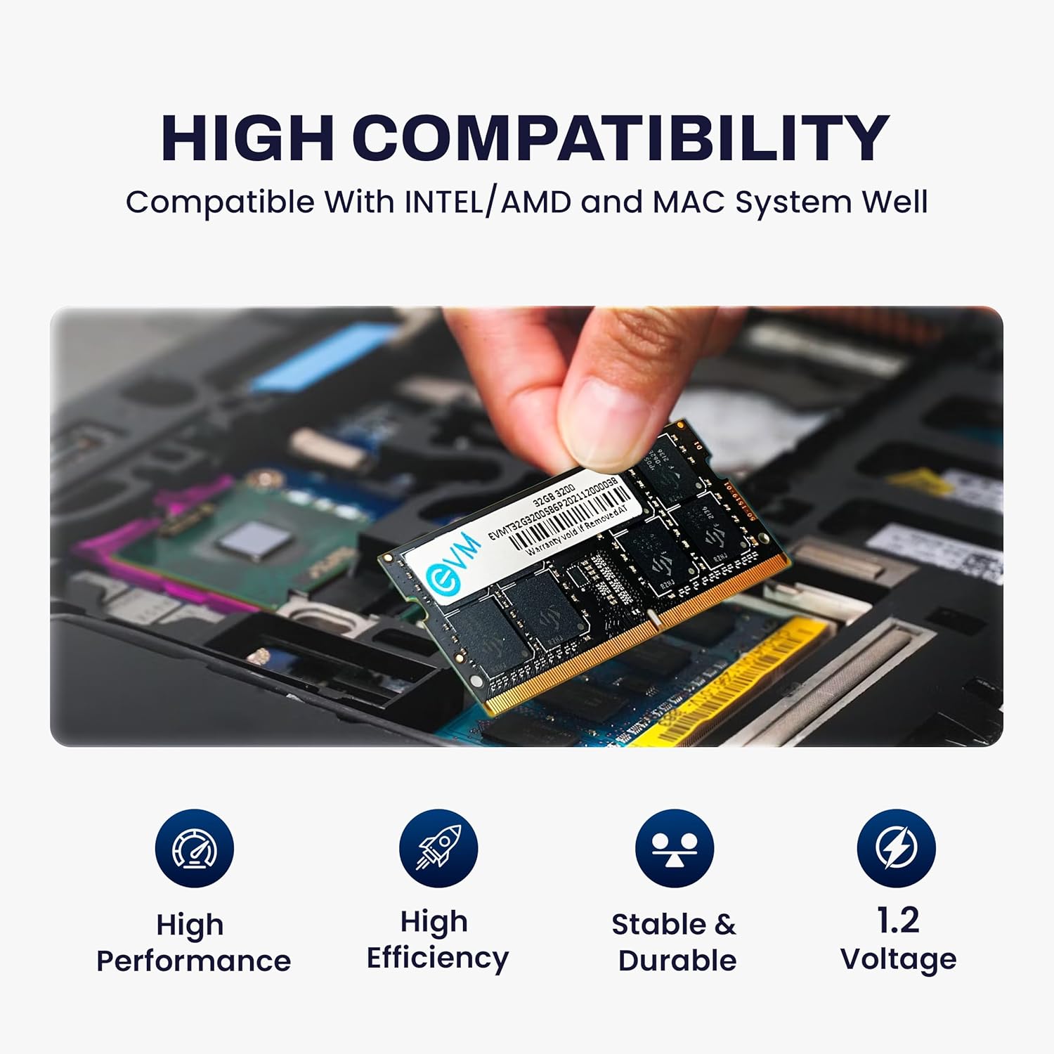 EVM 32GB DDR4 3200MHz Laptop RAM