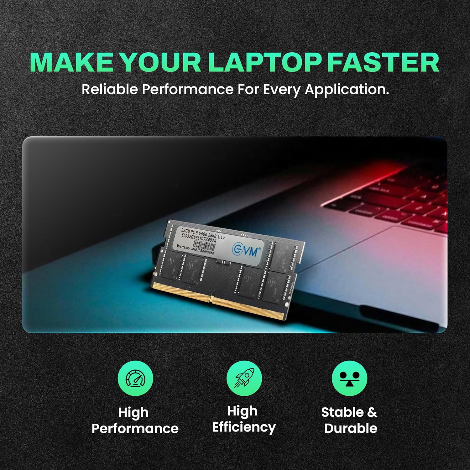 EVM 32GB DDR5 5600MHz Laptop RAM