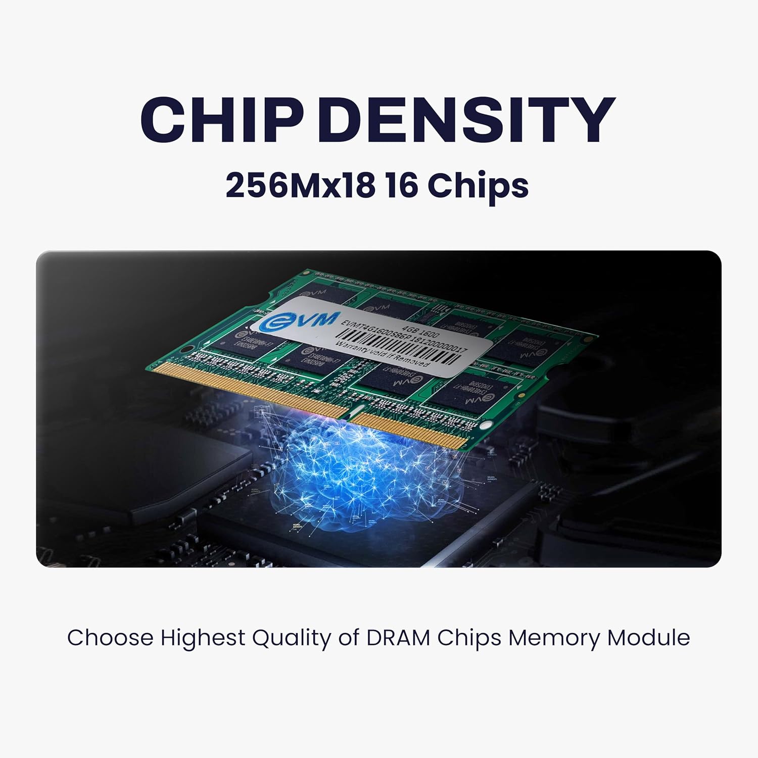 EVM 4GB DDR3 1600MHz Laptop RAM