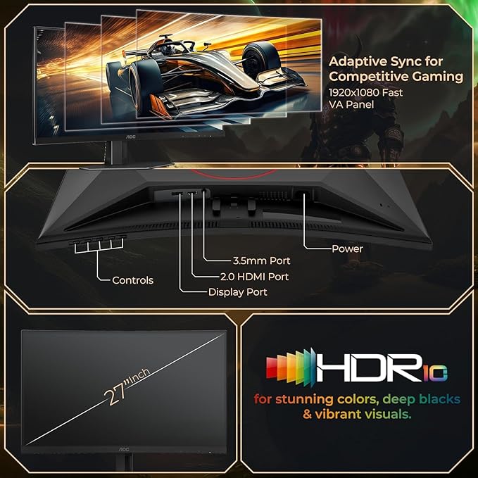 27" AOC MONITOR C27G4Z