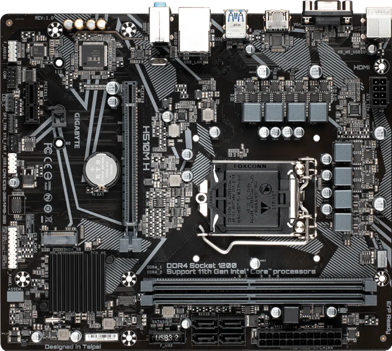 GIGABYTE H510M K V2 Micro-ATX Motherboard – Intel H510, LGA1200, DDR4