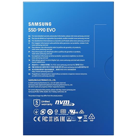 SSD 2TB SAMSUNG 990 EVO M.2 NVME