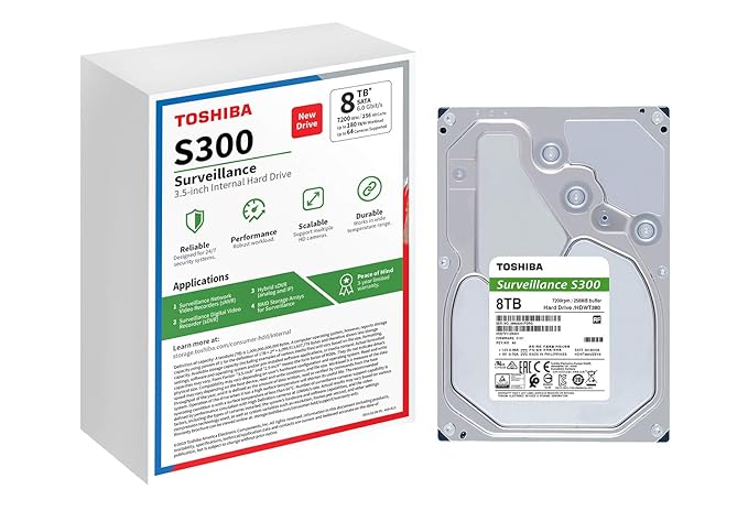 Toshiba S300 8TB Surveillance Internal Hard Drive
