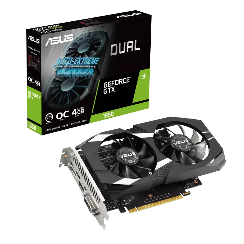 ASUS Dual GeForce GTX 1650 V2 OC Edition 4GB Graphics Card