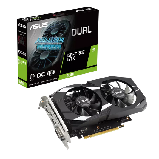 ASUS Dual GeForce GTX 1650 V2 OC Edition 4GB Graphics Card