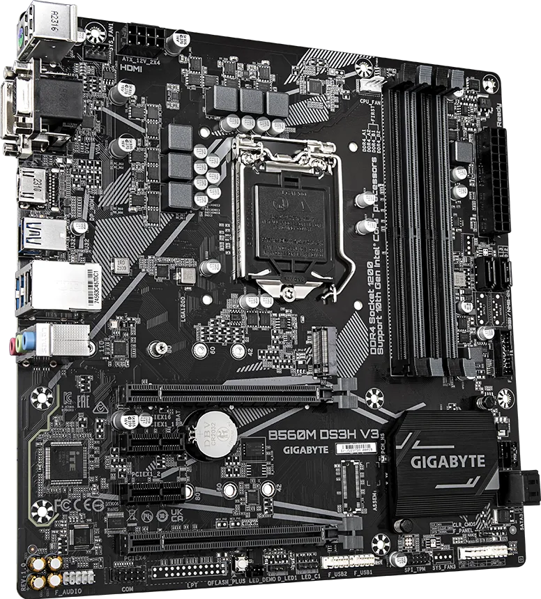 GIGABYTE B560M DS3H V3 LGA1200 Micro-ATX Motherboard for Intel