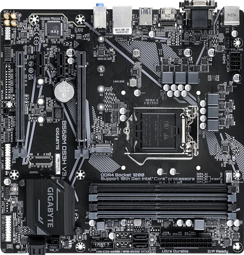 GIGABYTE B560M DS3H V3 LGA1200 Micro-ATX Motherboard for Intel