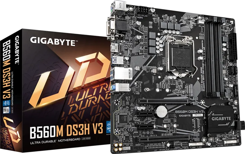 GIGABYTE B560M DS3H V3 LGA1200 Micro-ATX Motherboard for Intel