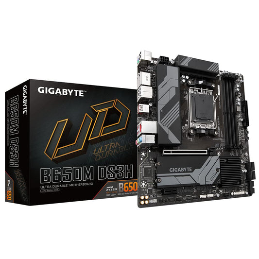 GIGABYTE B650M DS3H AM5 Micro-ATX Motherboard with DDR5 & PCIe 4.0