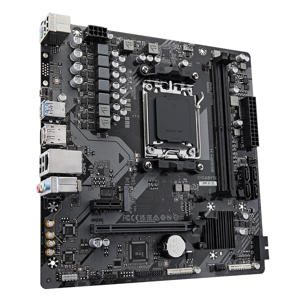 GIGABYTE B650M H AMD AM5 Micro-ATX Motherboard | DDR5, PCIe 4.0