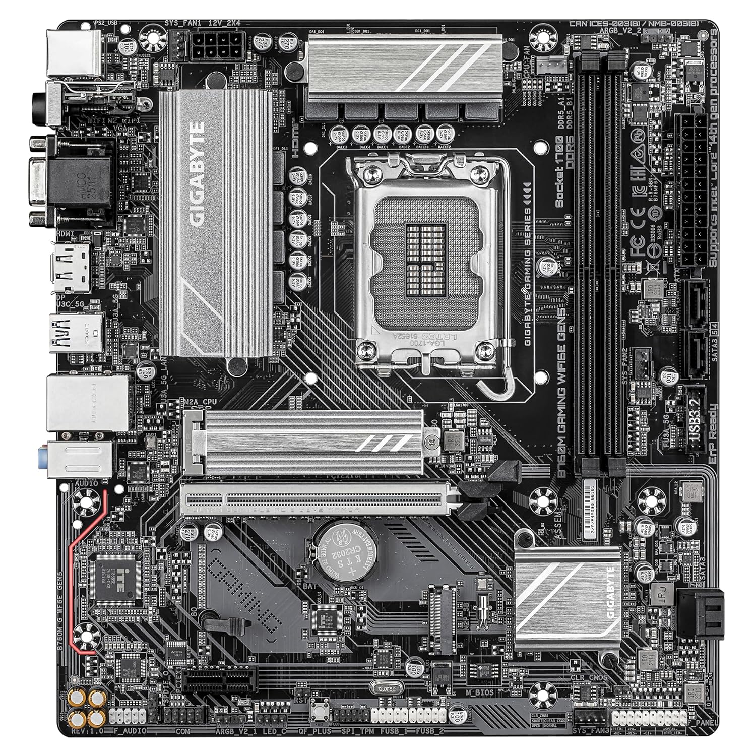 GIGABYTE B760M Gaming WiFi 6E Gen5 DDR5 Motherboard