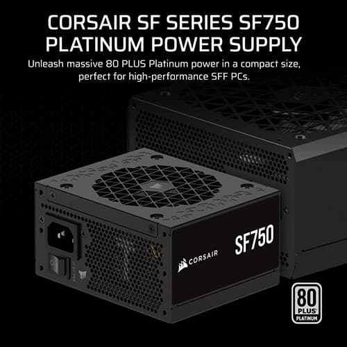 Corsair SF750 Platinum ATX 3.1 Fully Modular SFX Power Supply