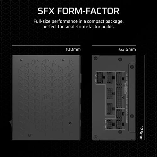 Corsair SF750 Platinum ATX 3.1 Fully Modular SFX Power Supply