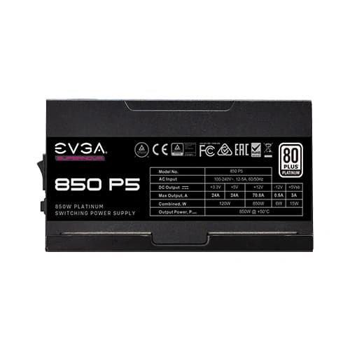 EVGA SuperNOVA 850 P5 Platinum 850W Fully Modular Power Supply