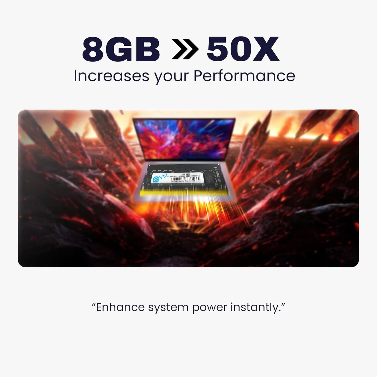 EVM 8GB DDR4 3200MHz Laptop RAM
