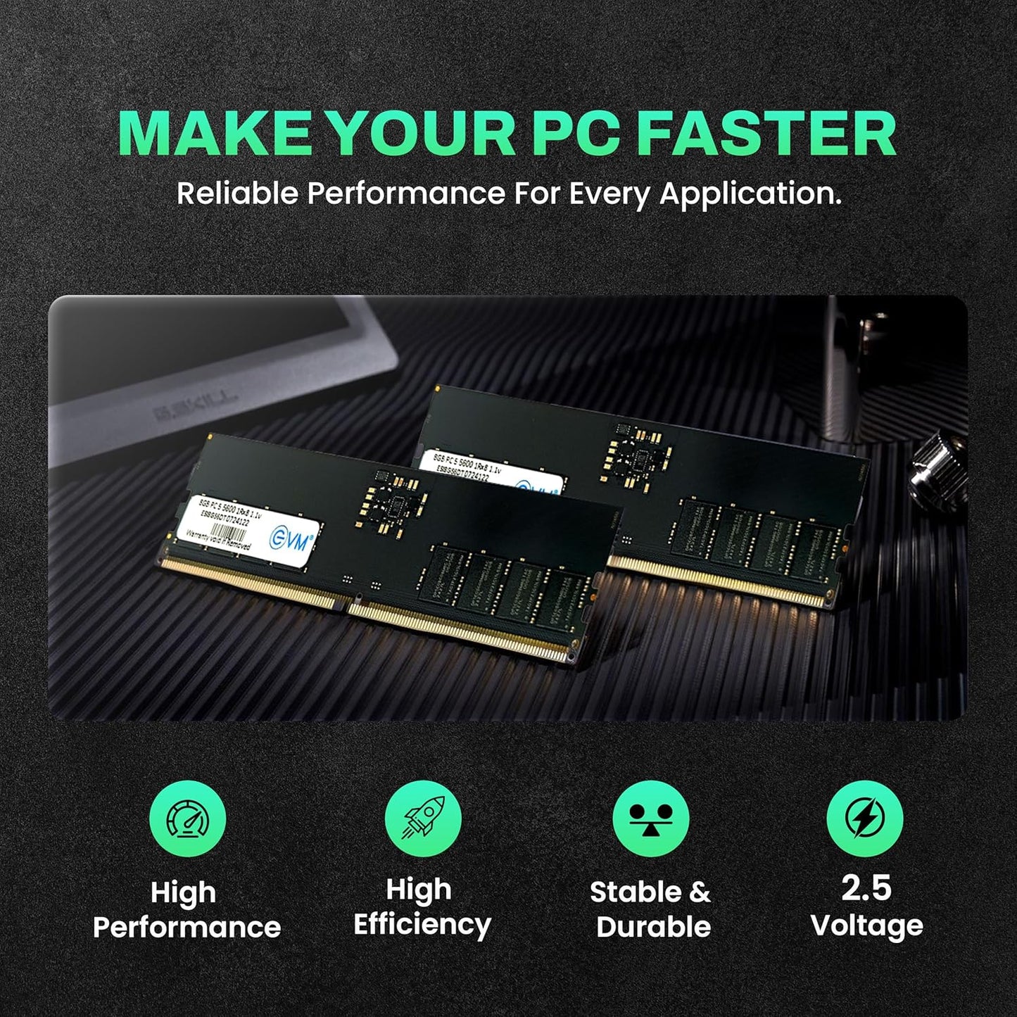 EVM 8GB DDR5 5600MHz Desktop RAM