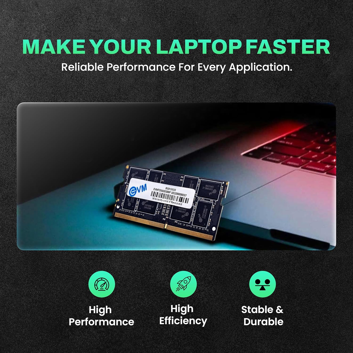 EVM 8GB DDR5 5600MHz Laptop RAM
