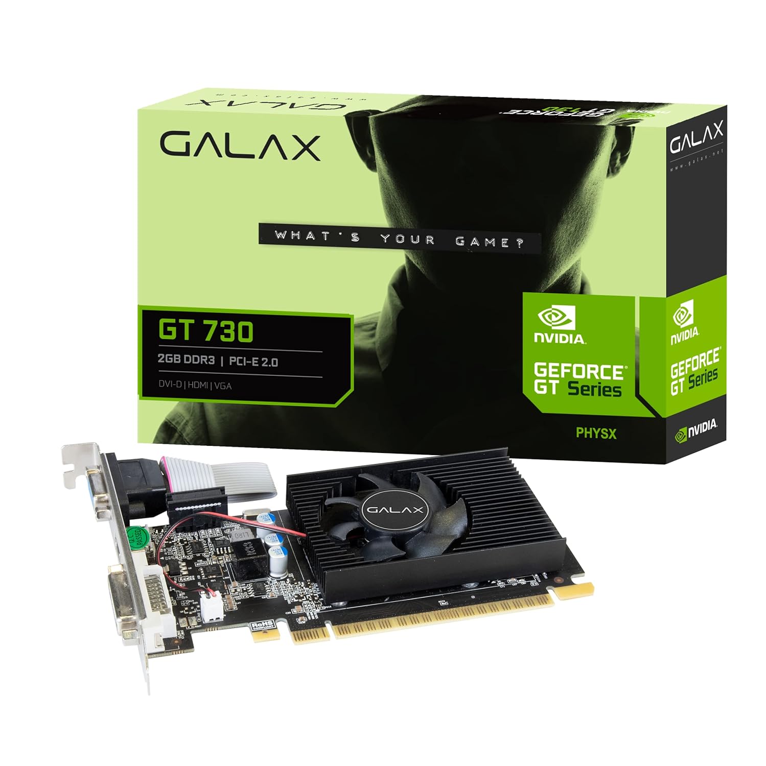 GALAX GeForce GT 730 4GB DDR3 128-bit Low Profile Graphics Card