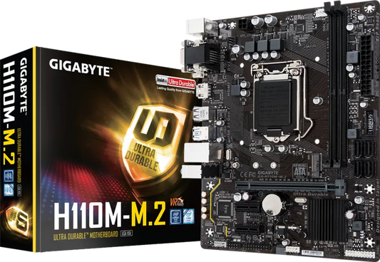 GIGABYTE H110M-M.2 DDR4 Motherboard (Intel 6th & 7th Gen Support)