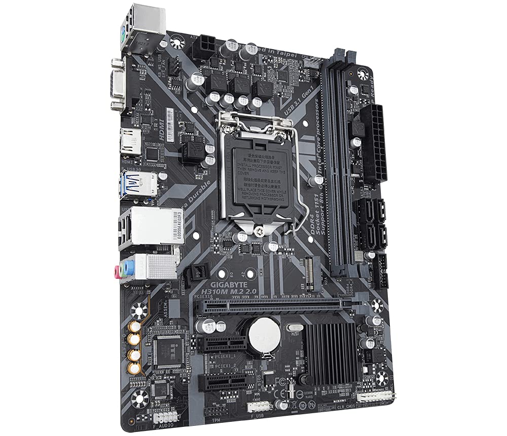 GIGABYTE H310M M.2 2.0 Ultra Durable Motherboard (Intel 8th & 9th Gen Support)