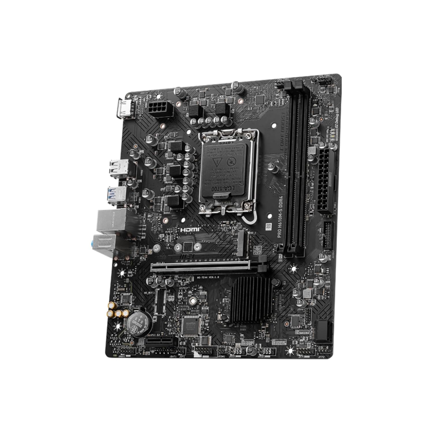 MSI PRO H610M-S DDR4 Motherboard – Micro-ATX | LGA 1700 | DDR4 | PCIe 4.0