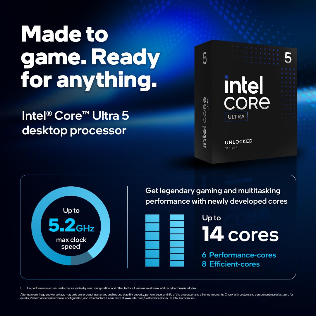 Intel Core Ultra 5 245K Desktop Processor