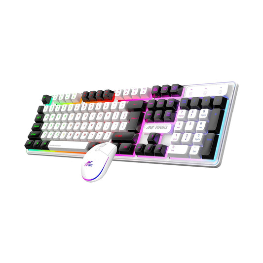 Ant Esports KM1610 Wired Combo (White)