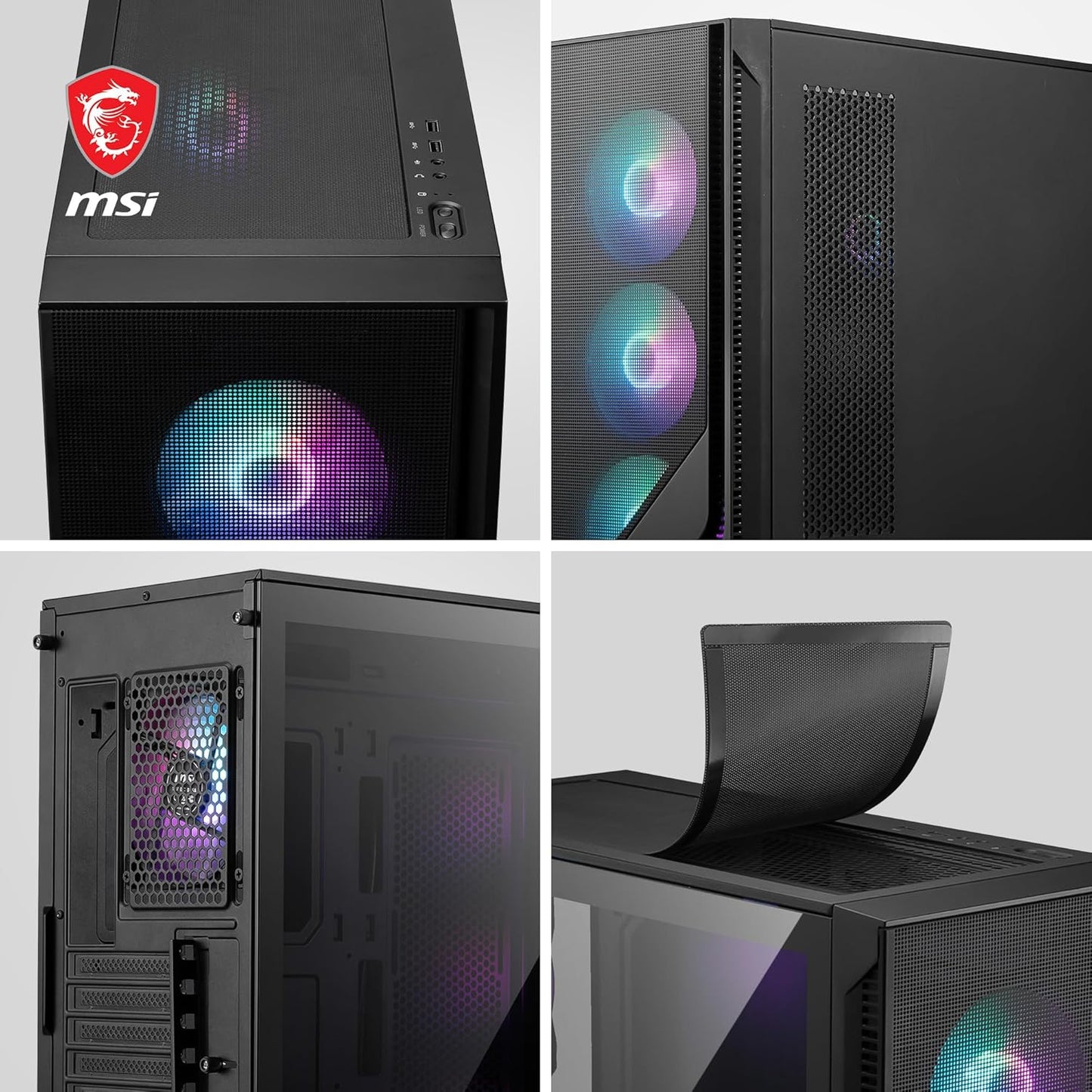 MSI MAG Forge 320R Airflow Mid-Tower Gaming Cabinet | ARGB Fans
