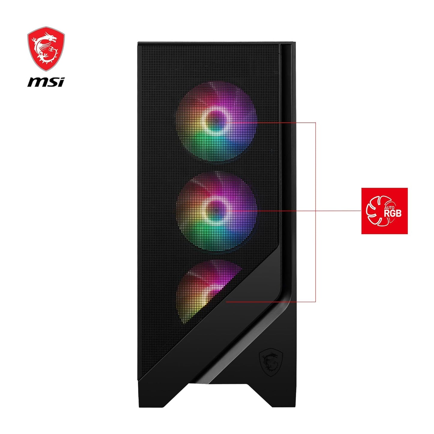 MSI MAG Forge 120A Airflow Mid-Tower Gaming Cabinet | Auto RGB Fans | 360mm Radiator Support