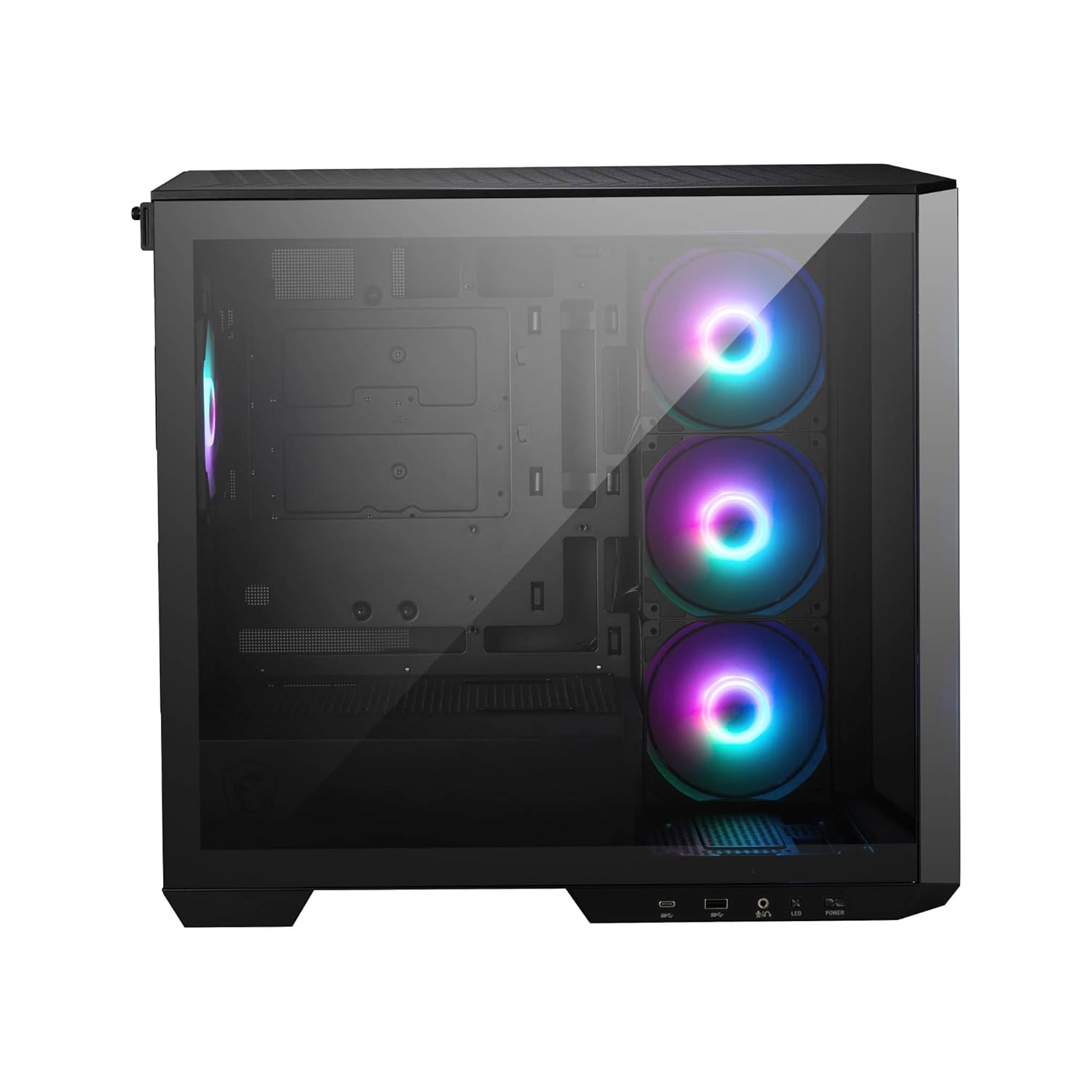 MSI MAG PANO M100R PZ Black Mid-Tower Gaming Cabinet | ARGB Fans