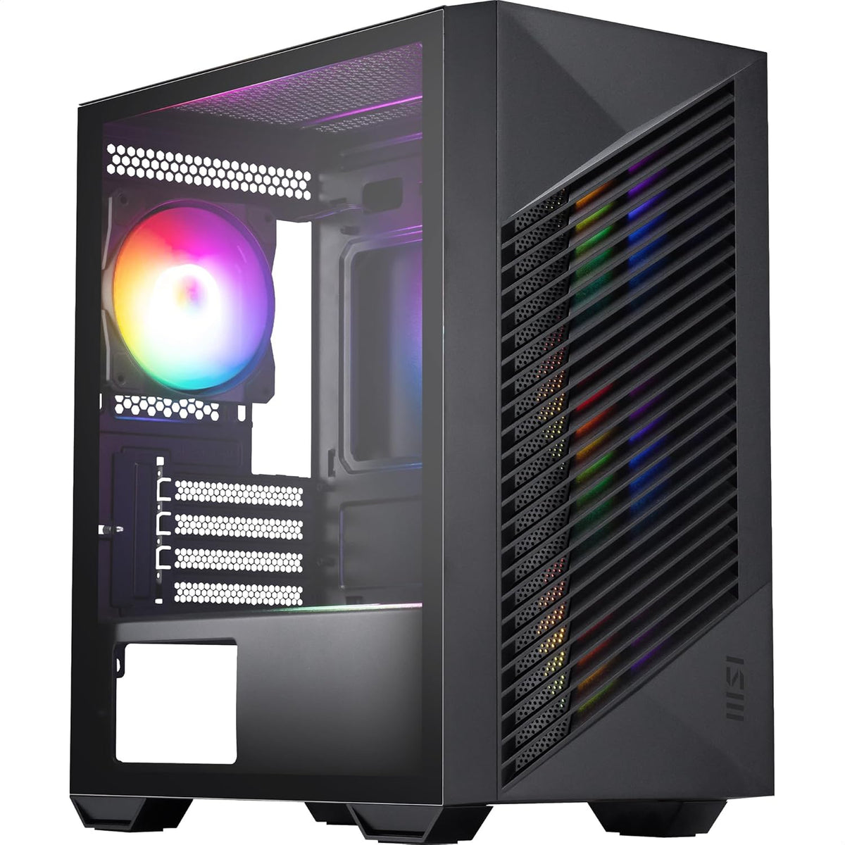 MSI PRO Forge M050A Mini Tower PC Case | Micro-ATX | 4× ARGB Fans