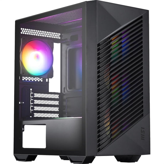 MSI PRO Forge M050A Mini Tower PC Case | Micro-ATX | 4× ARGB Fans
