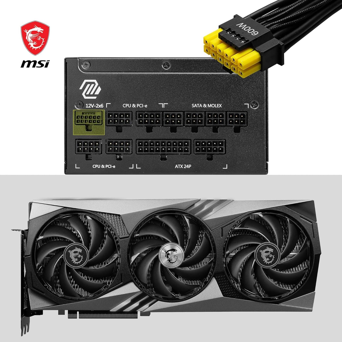 MSI MAG A1000GL PCIe 5 Power Supply – 1000W 80 Plus Gold ATX 3.1 PSU
