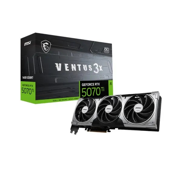 MSI GeForce RTX 5070 Ti VENTUS 3X OC 16GB GDDR7 Graphics Card
