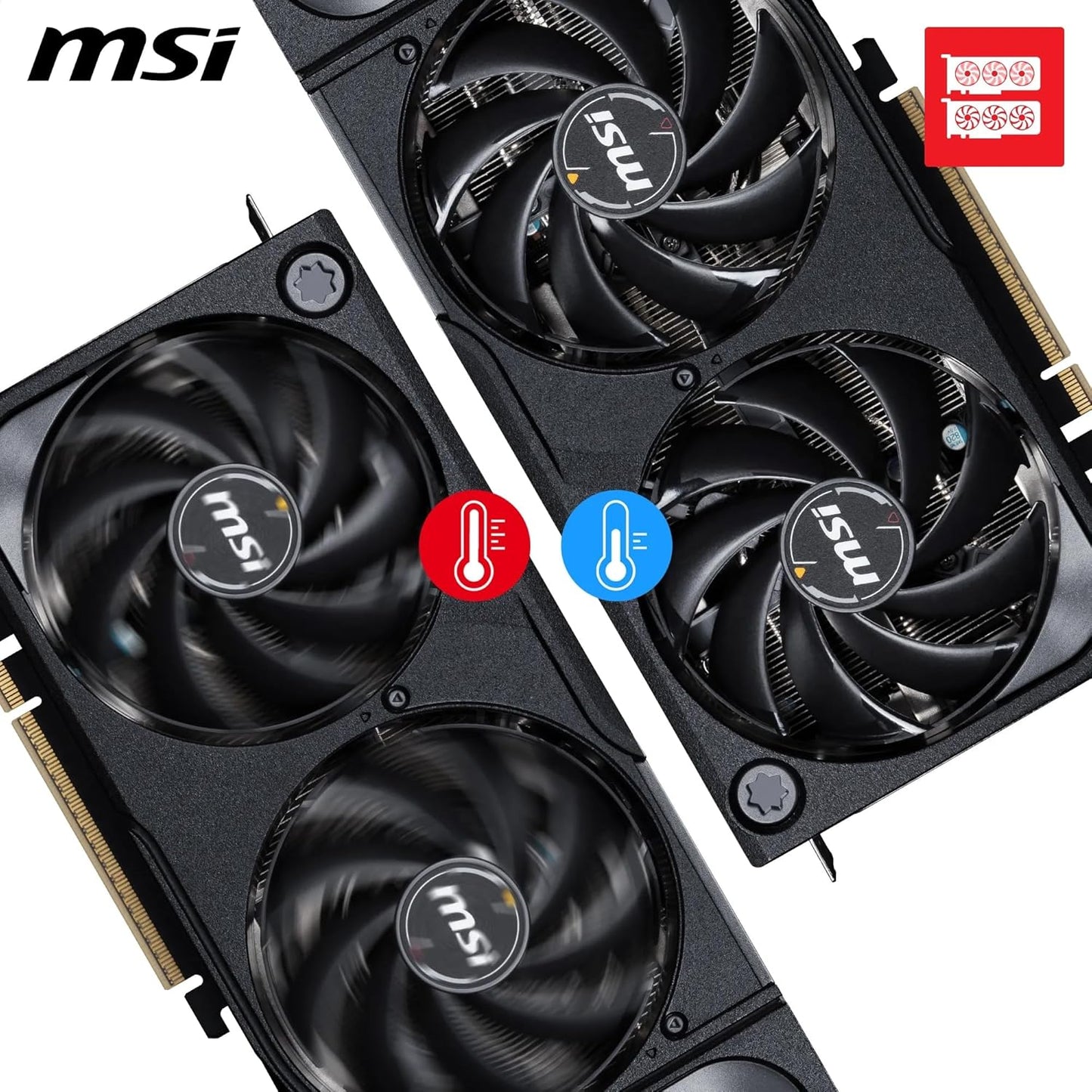 MSI GeForce RTX 5070 Ti SHADOW 3X OC 16GB GDDR7 Graphics Card