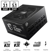MSI MAG A750GL PCIe 5 Power Supply – 750W 80 Plus Gold ATX 3.1 PSU