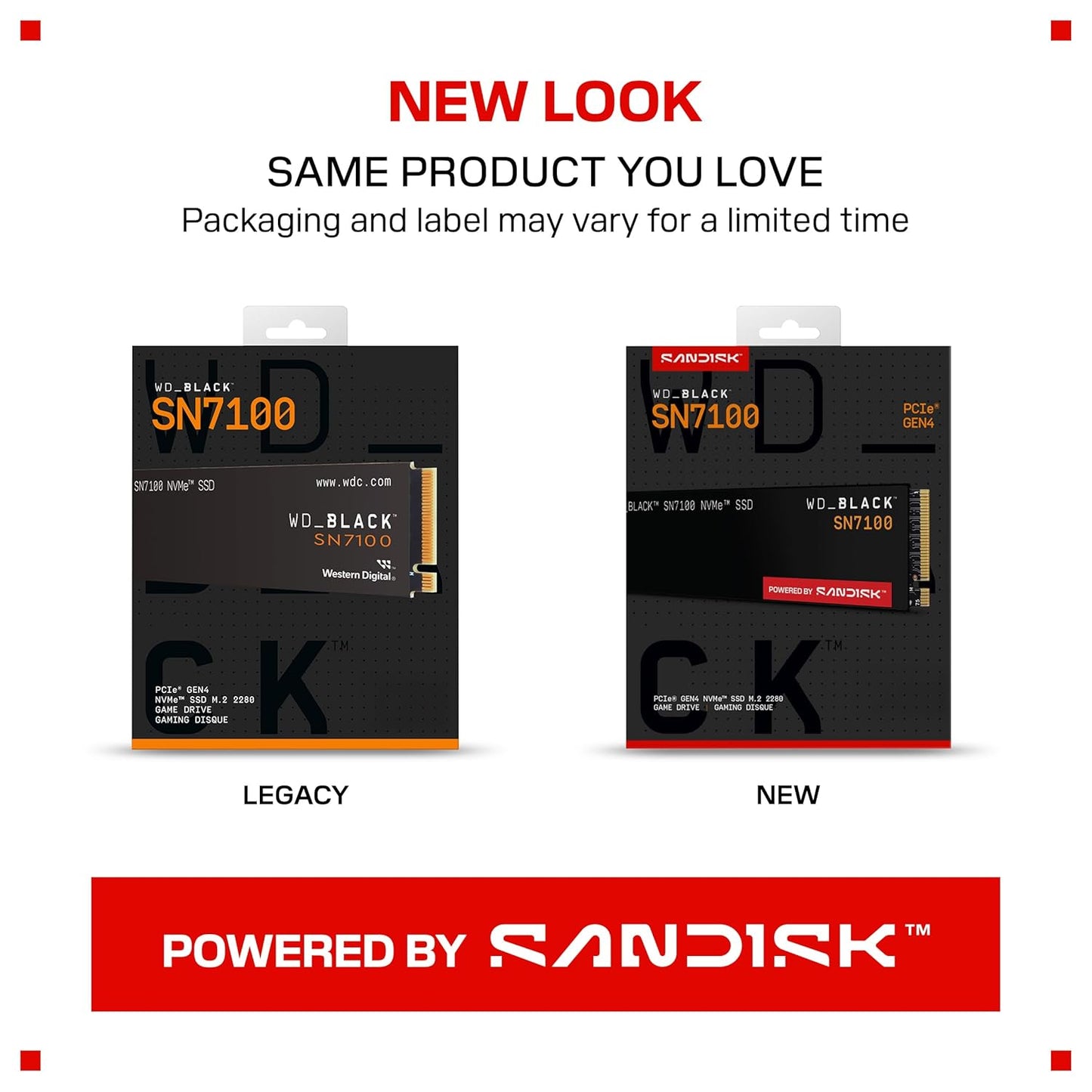 SSD 4TB SN7100 NVME WD BLACK